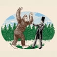 thumbnail image 3 of CafePress - Bigfootvsabe T Shirt - Men's Classic Graphic T-Shirt, 3 of 4