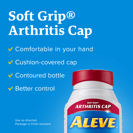 Aleve Soft Grip Arthritis Cap Pain Reliever/Fever Reducer Naproxen Sodium Caplets, 220 mg, 150 ct