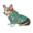thumbnail image 7 of Fotbe Jungle Animals Print Small Dog Sweater Hoodies Pet Grey Hooded Soft Fleece Sweatshirts with Pocket Fall Winter Puppy Cat Sweaters Warm Clothes-X-Small, 7 of 7