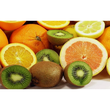 Orange Tropical Fruit - Canvas Print Lemon Oranges Southern Fruits Tropical Fruit Fruit Stretched Canvas 10 x 14