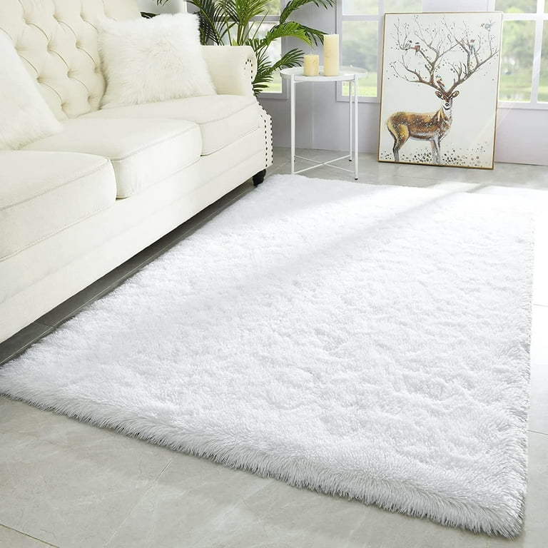 Arogan Modern Soft Fluffy Carpet for Living Room, Bedroom and Children's  Room, Grey, 5'x8 '. 