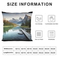 thumbnail image 5 of Chilfamy Mountains Trees Lake Pillow Covers for Couch Sofa Indoor Outdoor Throw Pillow Cover Square Design 1PC 12x12in, 5 of 5