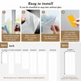 thumbnail image 6 of Pure White Window Privacy Film, Simple Solid Color Static Cling UV Sun Blocking Heat Control Window Tint Day and Night, Non-Adhesive Reusable One Way Windows Privacy Cover 17.7''x78.7'', 6 of 7