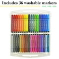 thumbnail image 5 of The Pencil Grip Magic Tri Stix Washable Markers, 36 Count, Assorted Colors, Non-Toxic, Triangular Grip (TPG-399), 5 of 8