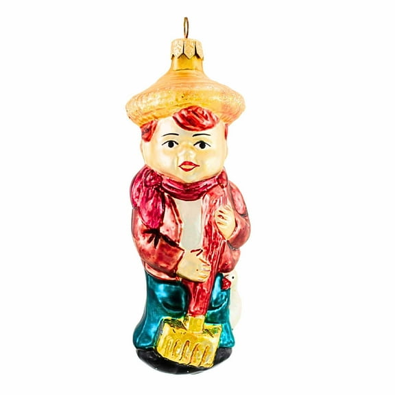 Christopher Radko Company 5.50In Farmer Boy, Glass, Ornament Rake Goose 951080
