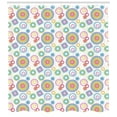 thumbnail image 2 of Ambesonne Colorful Shower Curtain, Funky Rounds and Squares, 69"Wx84"L, Multicolor, 2 of 2