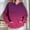Hot Pink, variant on Sweatshirt for Women Hoodies for Women Essentials Long Sleeve Stripe Pleated Casual Pullovers with Front Pocket Oversized Fall Winter Going out Work Party Fashion Top(Hot Pink)