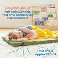 thumbnail image 5 of ECR4Kids SoftZone Rainbow Rest Time Mat with Name Tag, Sleeping Pad, Hunter Green, 5-Piece, 5 of 9
