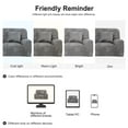 thumbnail image 7 of PiccoCasa 1 Seater Sofa Slipcover Spandex Couch Cover, Small Gray, 7 of 7