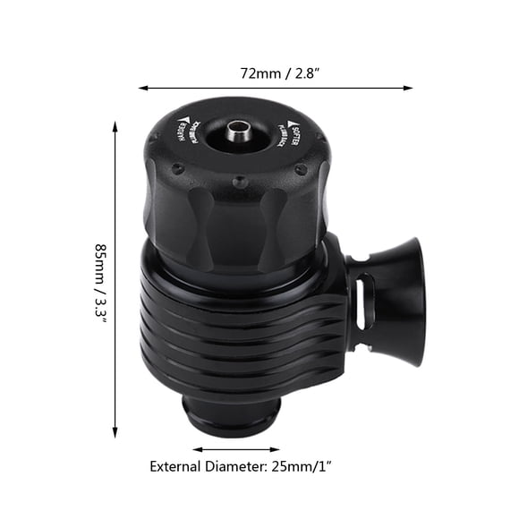 Kit adaptador de válvula de descarga Turbo para coche, Universal, 25mm/1 pulgada, forma de bocina Jadeshay A