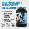 thumbnail image 6 of BPI Sports ISO HD Isolate Protein Powder – 100% Whey Isolate, Protein Powder for Muscle Gain - Chocolate Brownie, 1.6 LBS - 23 Servings, 6 of 9