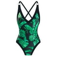 thumbnail image 6 of IROINNID Women's Swimsuit One-piece Top Lace Up Swimsuit Comfy Long Skirt Beachwear Two-piece Set, 6 of 7
