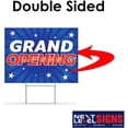 thumbnail image 2 of NEXT LEVEL SIGNS | Grand Opening Yard Signs | Double Sided 24 W x 18 H Inches | Metal Ground Step H-Stake 24" x 10" | Made in the USA (Pack of 1), 2 of 6
