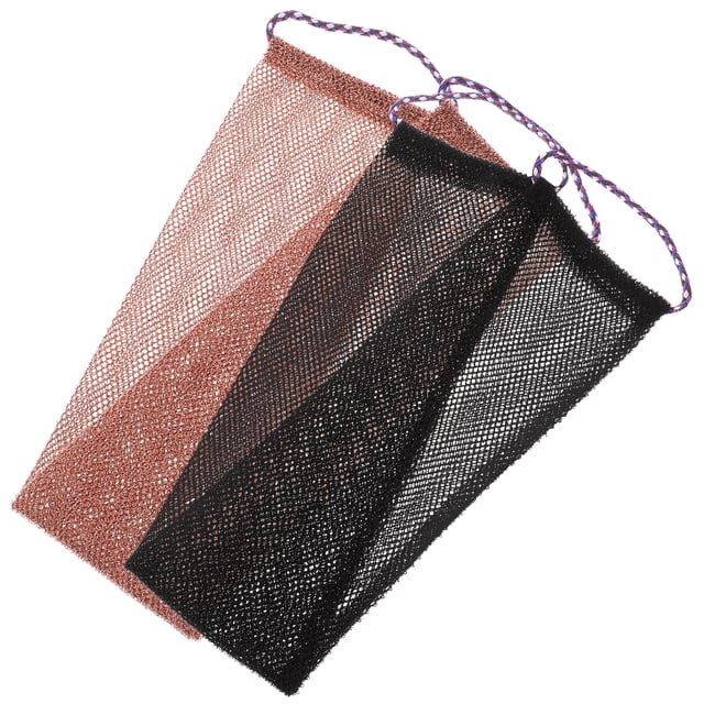 MasteelfCA 2pcs African Net Bath Towel African Body Exfoliating Net African Net Bath Exfoliating Scrubber