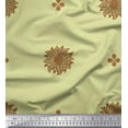 thumbnail image 1 of Soimoi Poly Georgette Fabric Flower Artistic Printed Fabric 1 Yard 52 Inch Wide, 1 of 3