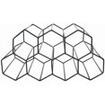 thumbnail image 2 of Miduoduo Porte-Bouteilles de Comptoir Autoportant, Support en Nid d'Abeille Métallique Petit Noir Organisateur de 9 Bouteilles Porte-Bouteilles de Table pour Cuisine Maison Bar, 2 of 4