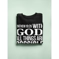 thumbnail image 3 of With God Quote Sweatshirt Men -Smartprints Designs, Male Large, 3 of 4