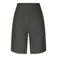 thumbnail image 4 of Women's High Waisted Yoga Shorts with Pockets 2026 Summer Casual Knee Length Comfy Breathable Workout Running Athletic Beach Shorts, 4 of 6