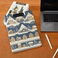 thumbnail image 5 of FORMRS A4 Clipboard Folder with Pen Holder Horizontal Foldable School Office Binder, Winter Village, 5 of 9