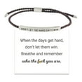 thumbnail image 1 of DON'T LET THE HARD DAYS WIN Motivational Tube Bracelets-Nice W4C8, 1 of 8