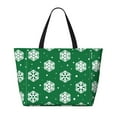 thumbnail image 2 of Gaeub Snowflake Beach Travel Bag, Multi-Pocket Beach Bag, Summer Vacation Bag, Beach Essentials Tote, 2 of 7