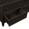 thumbnail image 5 of Canddidliike Rustic Dresser Solid Wood Dresser with 6 Drawers Cabinet, Coffee, 5 of 7