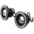 thumbnail image 2 of 2Pcs Car Universal 3.5 Inch Cob Angel Eye Fog Lights Headlights Running Lights White, 2 of 5