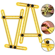 Template Tool - Premium Grade Plastic Ruler, Easy To Use Four Sided, Multi-Angle Measuring Instrument