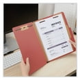 thumbnail image 6 of Four-Section Pressboard Classification Folders, 1 Divider, Letter Size, Red, 10/Box, 6 of 7