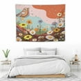 thumbnail image 3 of ONETECH  Retro Boho Floral Tapestry Rainbow Vintage Mushroom Flowers Abstract Funky Tapestries Wall Hanging For Room, 3 of 7