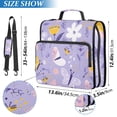thumbnail image 2 of 3 Ring Zipper Binder with Shoulder Strap Waterproof Trapper Keeper 2 Inch D-Ring 500 Sheets Capacity Abstract Flowers and Butterflies, 2 of 8