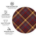 thumbnail image 3 of Fuzoiu Buffalo Check Plaid Print Leather Coasters Set,Drink Coasters Set of 4,for Tabletop Protection, Durable PVC Coasters,Home Décor and Housewarming Gift-Round Shape, 3 of 6