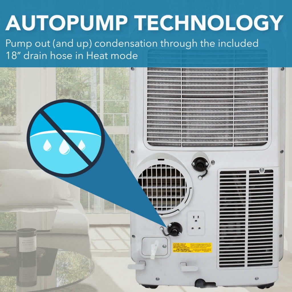Whynter ARC-148MHP 14000 BTU Portable Air Conditioner and Heater, 500 sq ft