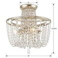 thumbnail image 6 of ARC-1900-SA-CL-MWP Crystorama Lighting Arcadia - 3 Light Flush Mount-Antique Silver Finish-Hand Cut Crystal Type, 6 of 6