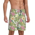thumbnail image 2 of Naloa Flowers And Buds Men's Short Pajama Pants, Pj Shorts, Lounge Comfort Shorts-XX-Large, 2 of 6