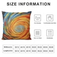 thumbnail image 5 of YINGXI Throw Pillow Cushion Cover, Style Rotary Colorful Unusual Turning Design, Decorative Square Accent Pillow Case, Orange Blue 12x12in, 5 of 5