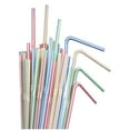 thumbnail image 1 of 1000pcs Disposable Plastic Colorful Flexible for Banquet Bar Drink, 1 of 7