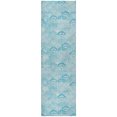 thumbnail image 2 of Addison Rugs Dream Shag Premium Machine Washable Transitional Shells Aqua Runner Rug, 2'3" x 7'6", 2 of 8