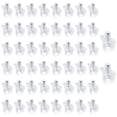 thumbnail image 3 of 50pc Clear Kitchen Cabinet Shelf Supports Pegs / Studs With Metal Pin, 3 of 4