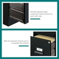 thumbnail image 4 of Space Solutions 18" Deep 2 Drawer Premier Letter Width Vertical File Cabinet, Locking, Black, 4 of 13