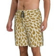 thumbnail image 2 of Bixox Men's Gold Drops printing Casual Classic Fit Short Summer Beach Shorts, 2 of 6