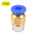 thumbnail image 1 of Conector de tubo BSPT1/8 de Uxcell para impresora 3D, fijación por empuje, para tubo de 4mm y filamento de 1.75mm, 5PCS, 1 of 5