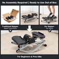 thumbnail image 6 of Rock Stepper, Side to Side Latera, Stepper with LCD Display, Low-Impact Home Workout for Legs, Glutes & Cardio, Quiet, Compact Fitness Machine for Apartment & Home Gym, 6 of 8