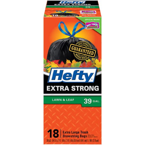 Hefty 39-Gallon Cinch Sak Lawn and Leaf Bags Pack of 10 
