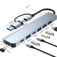 thumbnail image 3 of Dsseng Hub USB Multiport 3.0, Séparateur USB Multi, 4 Ports USB C 3.0 2.0 pour PC, Ordinateur Portable, 3 of 10