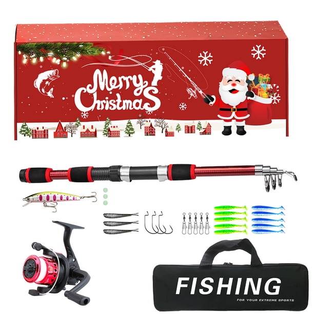 Varada Pesca Reel Combo Polte Pescado Kits Completos Regalos Navidad Gancos para Hombres