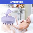 thumbnail image 3 of Vocoste Scalp Massager Hair Care Scalp Scrubber Women's Scalp Brush Shower Hair Massager for Deep Clean Purple, 3 of 7