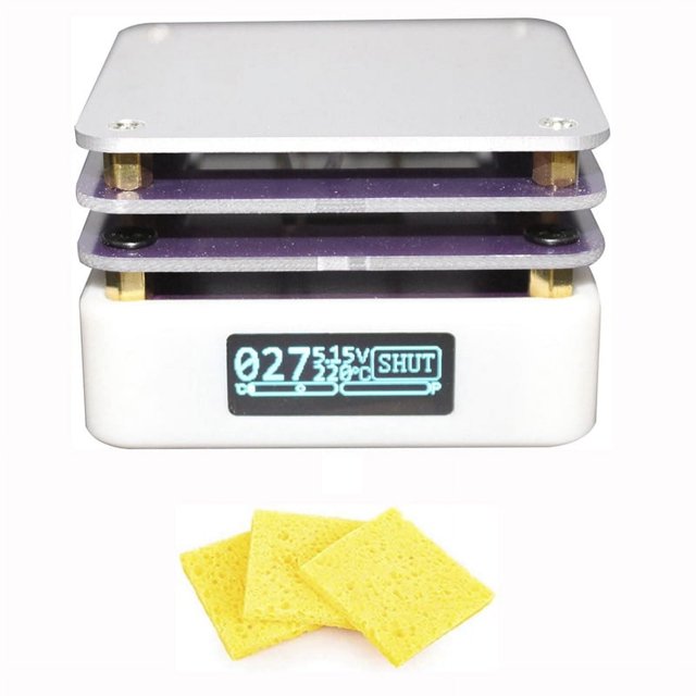 PD 65W Mini pantalla digital ajustable temperatura constante mesa calefactora tipo C USB placa calefactora para soldadura B