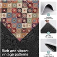 thumbnail image 3 of Orange Ethnic Rhombus Pattern Kitchen Rugs Sets Of 3,Kitchen Runner Rugs Non Skid Washable,Decorative Kitchen Floor Mats for Kitchen,Sink,Laundry,17"x30"+ 17"x47" + 17"x59", 3 of 6