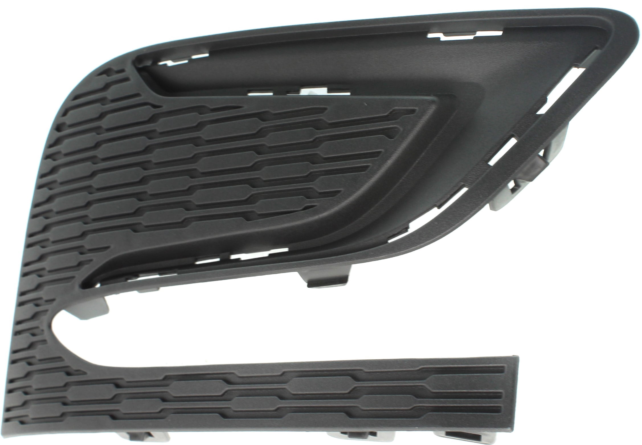 Fog Light Cover Compatible with 2016-2018 Chevrolet Cruze Right Passenger Textured Black